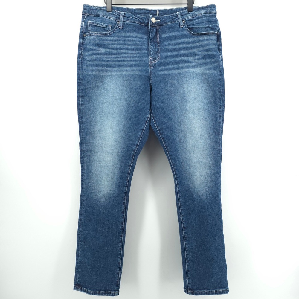 BKE Jake / Tyler Mens Straight Jeans 36x30 Blue Medium Wash Denim